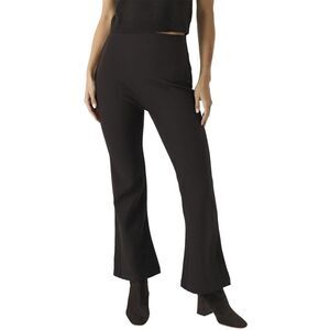 Leset Womens Rio High Waist Flared Pants Small Chocolate - NWT $240